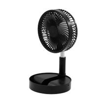 Ventilador 20cm Compacto Extenso Portátil de Mesa 1m de Altura Ajustável USB Redondo 045