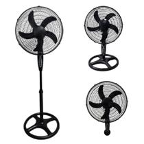 Ventilador 3 em 1 Turbo Super Power Diâmetro 40cm Preto Slim