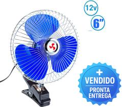 Ventilador 6” Pol 12V Automotivo Portátil Presilha Carro Caminhão Ônibus Resfriamento Rápido Ventilador 6” Pol 12V Automotivo Portátil Presilha Carro Caminhão Ônibus Resfriamento Rápido