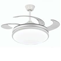 Ventilador 60W Retrátil Branco Sem Som 3K/4K/6K Bivolt