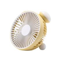 Ventilador ao ar livre portátil USB com despertador de luz noturna