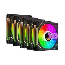 Ventilador ARGB PWM Silencioso de 12cm Upsilon UF-1 Prism 4 Pro - Para Gabinete de PC