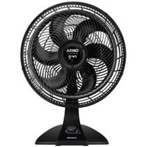 Ventilador Arno Turbo Force 126W 40cm 6 Pás 3 Velocidades Preto VF42 220V Ventilador Arno Turbo Force 126W 40cm 6 Pás 3 Velocidades Preto VF42 220V