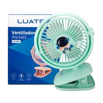 Ventilador Astronauta LED RGB Portatil Recarregavel