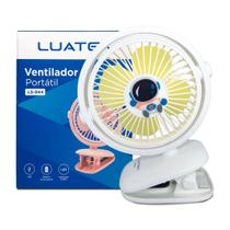 Ventilador Astronauta LED RGB Portatil Recarregavel