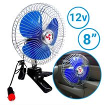 Ventilador Automotivo 12v Para Carro Van Com Garra 8 Pol - Lugatools