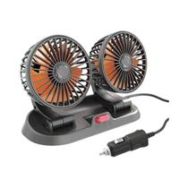 Ventilador Automotivo Ajustável De 3 Cabeças 12V 24V 360 graus Cartão De Estacionamento Temporário