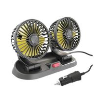 Ventilador Automotivo Ajustável De 3 Cabeças 12V 24V 360 graus Cartão De Estacionamento Temporário