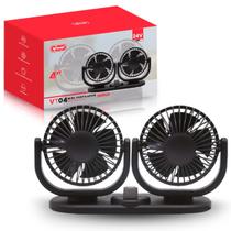 Ventilador Automotivo Duplo 24v Ajustável Forte 2 Velocidade VT04 - Knup Ventilador Automotivo Duplo 24v Ajustável Forte 2 Velocidade VT04 - Knup
