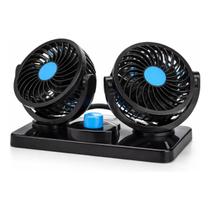 Ventilador Automotivo Duplo Ajuste 360 Carro Caminhão 12v F-1744 B-Max