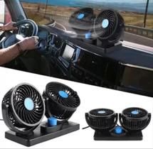 Ventilador Automotivo Duplo c/ ajuste p/ Carro e Caminhão - Bmax