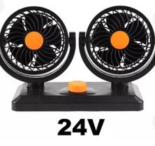 Ventilador Automotivo Duplo Com Ajuste Carro Caminhão 24V Ventilador Automotivo Duplo Com Ajuste Carro Caminhão 24V