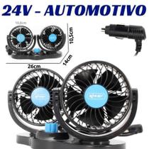 Ventilador Automotivo Duplo Com Ajuste P/ Caminhão 24v Ventilador Automotivo Duplo Com Ajuste P/ Caminhão 24v