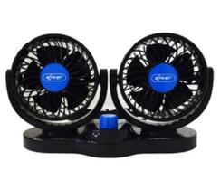 Ventilador Automotivo Duplo Com Ajuste P/ Carro Caminhão 12v Ventilador Automotivo Duplo Com Ajuste P/ Carro Caminhão 12v