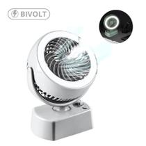 Ventilador Bivolt Portátil Umidificador - Compacto E Luz Led