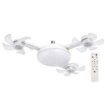 Ventilador Bocal 50w 127v/220v Briled Drone x3 Led Branco 3 Cores Quarto Sala Banheiro