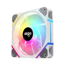 Ventilador Branco Silencioso Pwm Rgb De 120 Mm Aigo Am12pro Argb Cpu Ventilador Com Caixa De