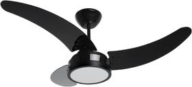 Ventilador Búzios Max Com Lustre LED 3P, Tron, Preto, 110 V