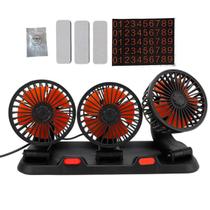 Ventilador Carro Triplo Automotivo Automovel Van Kombi 2 Velocidades Silencioso Calor Verao Sol Dias Quentes Ventilador Carro Triplo Automotivo Automovel Van Kombi 2 Velocidades Silencioso Calor Verao Sol Dias Quentes