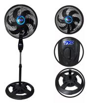 Ventilador Chão Solaris Com 6 Pás De Plástico Preto -127v Ventilador Chão Solaris Com 6 Pás De Plástico Preto -127v