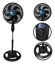 Ventilador chão Solaris FS1608 com 6 pás de Plástico preto estrutura preto 127V Ventilador chão Solaris FS1608 com 6 pás de Plástico preto estrutura preto 127V