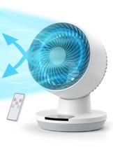 Ventilador circulador de ar espelhado de 11 polegadas oscilante com display LED