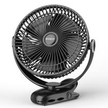 Ventilador Clip on BIVBTP 12000mAh recarregável de 20 cm com 4 velocidades