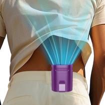 Ventilador Clip On KJXIC Mini Leve Portátil Recarregável Roxo