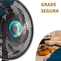 Ventilador Coluna Ajustável Turbo Silencioso 6 Pás - TYF Chão Pedestal 40cm Premium