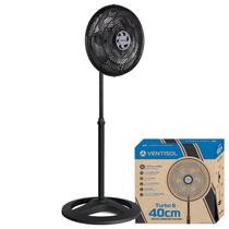 Ventilador Coluna Preto Turbo 40cm Silencioso 127V/220V