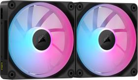 Ventilador Corsair iCUE Link LX140 RGB 140 mm PWM, pacote duplo, preto Ventilador Corsair iCUE Link LX140 RGB 140 mm PWM, pacote duplo, preto