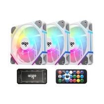 Ventilador CPU Aigo AM12 RGB 120mm - Silencioso, Branco e com Iluminação ARGB