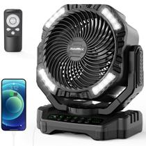Ventilador de acampamento AddAcc 40000mAh recarregável com controle remoto