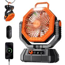 Ventilador de acampamento AJVV Dual Motor 20000mAh, bateria LED