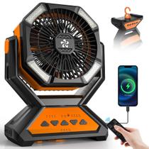 Ventilador de acampamento Doviluxe Doviluxe 20000mAh com lanterna LED 20-30H Ventilador de acampamento Doviluxe Doviluxe 20000mAh com lanterna LED 20-30H