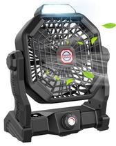 Ventilador de acampamento JINLICTE de 9 polegadas com lanterna LED 10400mAh recarregável Ventilador de acampamento JINLICTE de 9 polegadas com lanterna LED 10400mAh recarregável