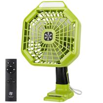 Ventilador de acampamento Philophca 7 compatível com bateria Ryobi 18V