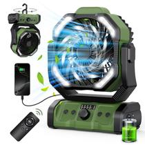 Ventilador de acampamento portátil ONLYNEW 20000mAh, bateria USB C LED