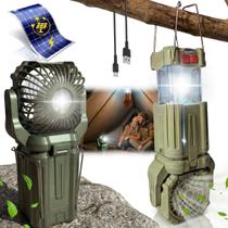 Ventilador De Acampamento Recarregável Com Lanterna Led Ventilador De Acampamento Recarregável Com Lanterna Led