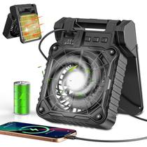 Ventilador de acampamento solar JINLICTE 10400mAh com lanterna LED de 4 velocidades Ventilador de acampamento solar JINLICTE 10400mAh com lanterna LED de 4 velocidades