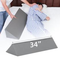 Ventilador de almofada Wedge para dormir de lado, travesseiro traseiro de 34 cm Ventilador de almofada Wedge para dormir de lado, travesseiro traseiro de 34 cm