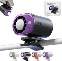 Ventilador de ar condicionado com clipe de carro Lumoza 2026 com display LED