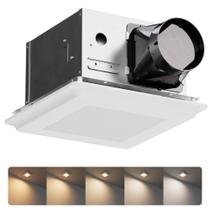 Ventilador de banho com luz LED JULLISON 2 em 1 25W 100CFM 120V