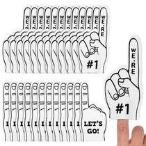 Ventilador de beisebol Foam Finger Sinmoe Mini Foam Finger x24 White