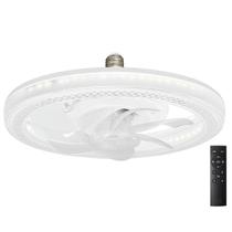 Ventilador de Bocal 50W 127v/220v E27 7 Pas Briled Branco 3 Cores Quarto Sala Banheiro