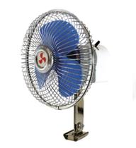 Ventilador de Cabine para Caminhão e Ônibus - 8 Polegadas - 12/24 Volts