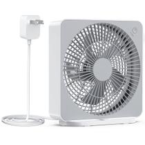 Ventilador de caixa ASKPULION Circulador de ar de 3 velocidades de 25 cm com adaptador AC