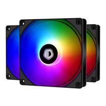 Ventilador de caixa ID-COOLING XF-12025-ARGB-TRIO 120 mm, pacote com 3 unidades RGB