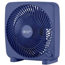 Ventilador de Caixa Portátil Comfort Zone 9" Azul