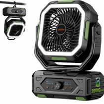 Ventilador de Camping Recarregável OGERY 20000mAh com Lanterna LED